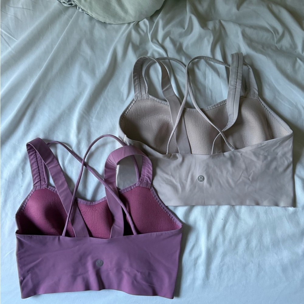 Lululemon Athletica Purple and Gray Sports Bras